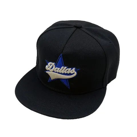 Dallas Stad Borduurwerk Platte Rand Honkbalpet Mannen Vrouwen Snapback Hip Hop Street Dance Hoed Polyester Hoofddeksel