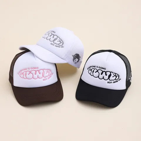Unisex Trucker Cap Mesh Baseballkappe Mit Everyone Is Going To Hurt You Stickerei Atmungsaktiv Sommer Sonnenhut