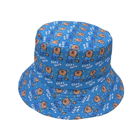 Unisex Καπέλο Bucket με Εκτύπωση Καπιμπάρα Εξωτερική Προστασία από τον Ήλιο Μόδα Αναδιπλούμενο Casual Πολυεστέρας Καπέλο Παραλίας για Άνδρες Γυναίκες