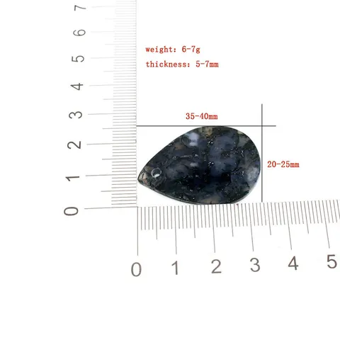 Natural Moss Agate Water Drop Pendant Necklace For Women Polished Moss Agate Stone Pendant Without Chain Jewelry Accessory Gift