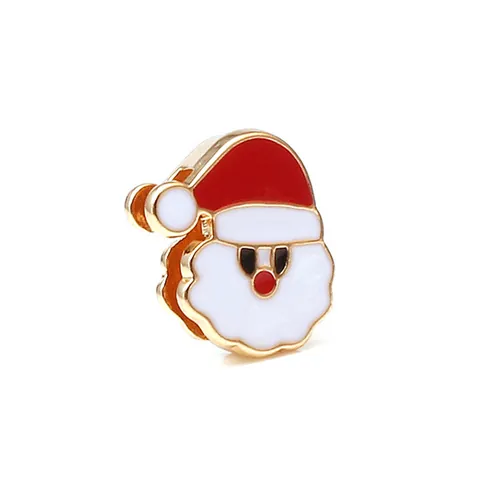 Série de Noël Breloques en Alliage Émaillé Pour Création de Bijoux DIY Bracelet Collier Père Noël Renne Bonhomme de Neige Flocon de Neige Bonhomme de Pain d'Épices Cadeau de Noël