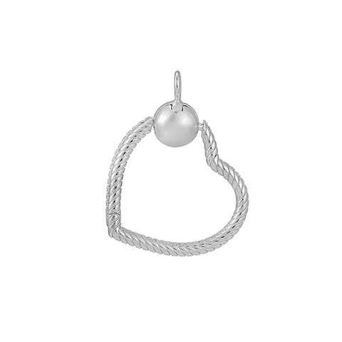 Pendentif en Forme de Cœur en Alliage DIY Texture de Serpent Charme de Collier pour Femmes Accessoire Bijoux Or Argent Rose