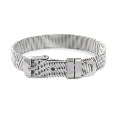 Mesh Armband Edelstahl Verstellbar Dornschließe Uhrenarmband Stil Mode Schmuck Unisex