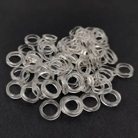 Rechteckiges Loch Zwischenperle Gummiring Netzhalter Für Uhrenarmband Armband DIY Rutschfestes Zubehör Schmuckherstellung