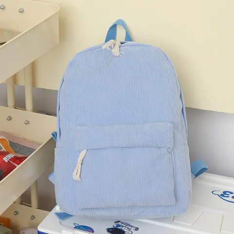 Vintage Women Corduroy Backpack College School Bag Large Capacity Soft Daypack For Girls Travel Casual Shoulder Bag