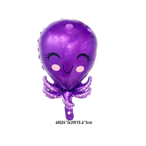 Decoración de Globos de Animales Marinos del Mundo Submarino para Fiesta de Cumpleaños Pulpo Caballito de Mar Estrella de Mar