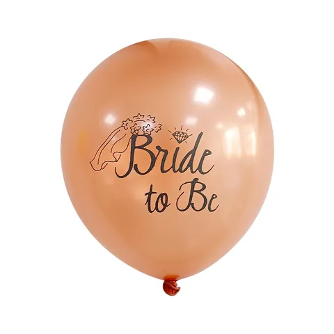 12 Zoll Bride To Be Team Bride Latex Luftballons Für Junggesellinnenabschied Hochzeit Hen Party Roségold Schwarz Weiß Deko
