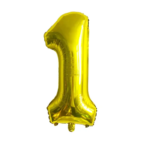Globos de Número de Papel de Aluminio Dorado de 32 Pulgadas Globo Digital de Mylar Metálico para Decoración de Bodas y Cumpleaños