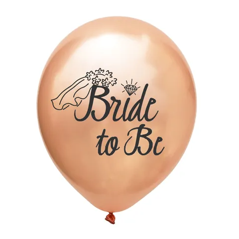 Rose Gold White Team Bride Balloons Latex Bachelorette Party Decorations Wedding Bridal Shower Supplies Hen Party Supplies