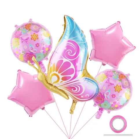 Ballon en Aluminium Papillon Tournesol Décoration Pour Fête d'Anniversaire Mariage Thème Jardin Fournitures de Fête