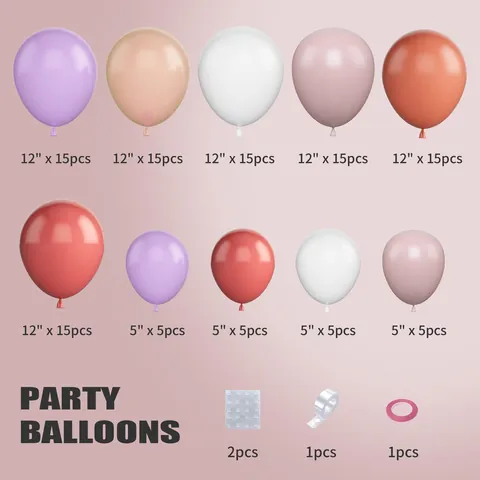 Macaron Romantic Apricot Pink Balloon Arch Garland Kit For Wedding Birthday Anniversary Party Decoration Latex Balloons
