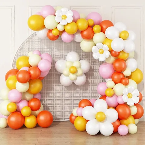 Metallic Texture Balloon Set Wedding Party Decoration Birthday Balloon Arch Kit For Celebration Party Supplies