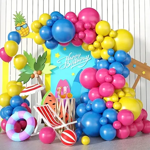 Kit Ghirlanda Di Palloncini A Tema Spiaggia Hawaiiana Ananas Tropicale Palma Decorazioni Per Feste Di Compleanno In Piscina