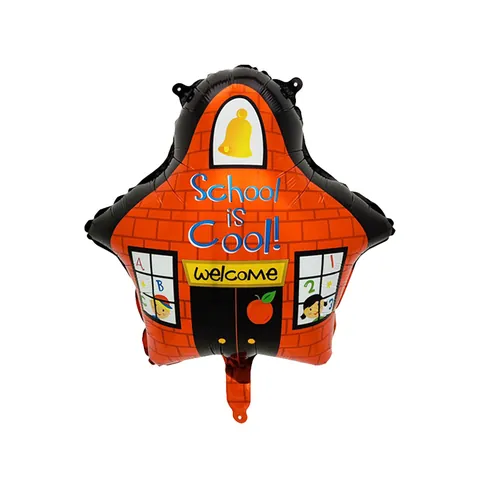 Arche de Ballons Rentrée Scolaire Autobus Scolaire Cartable Ballons en Aluminium Latex pour Décoration de Classe