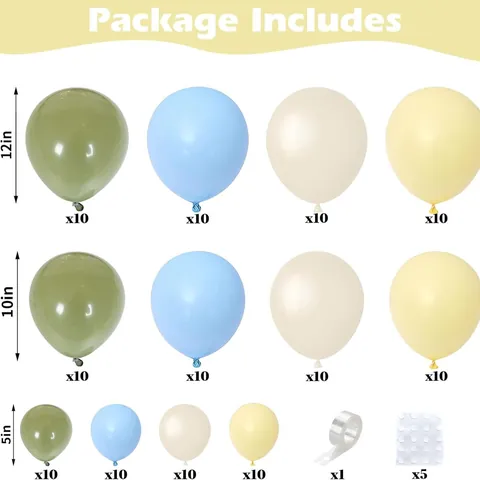Bee Theme Birthday Party Balloon Arch Kit Sage Green Cream Balloons With Sunflower 3D Little Bee Stickers Decorations