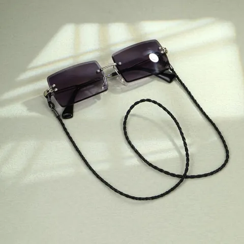 Fashion Braided PU Leather Eyeglass Lanyard Anti-Slip Glasses Chain Holder Strap For Sunglasses Reading Glasses Women Men