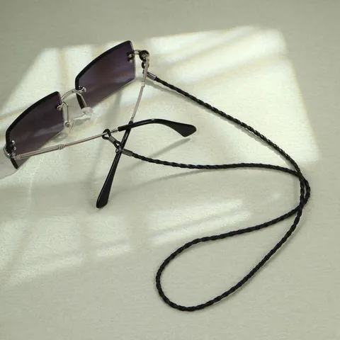 Fashion Braided PU Leather Eyeglass Lanyard Anti-Slip Glasses Chain Holder Strap For Sunglasses Reading Glasses Women Men