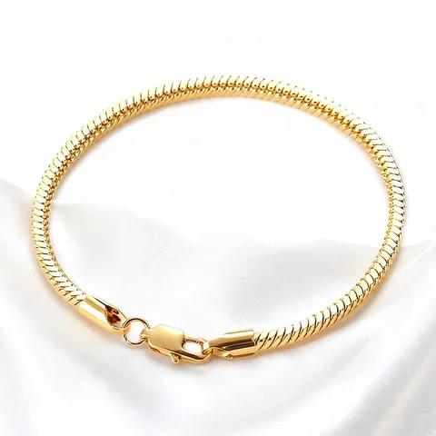 Minimalist 304 Stainless Steel Square Snake Bone Chain Bracelet For Men Women Gold Silver Black Fashion Jewelry Daily Gift