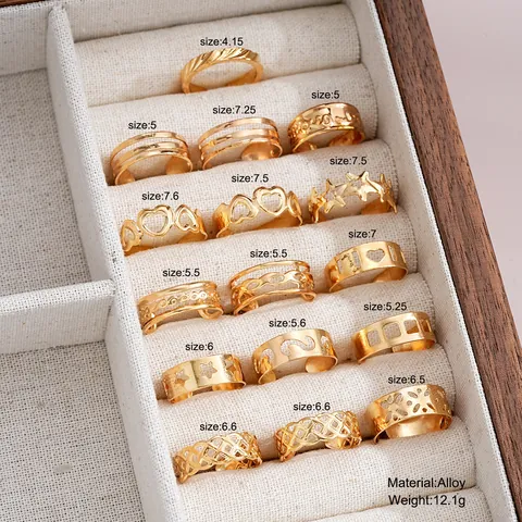 Bohemian Alloy Toe Ring Set Women Gold Silver Plated Heart Star Cut-out Adjustable Open Foot Rings Beach Jewelry Gift
