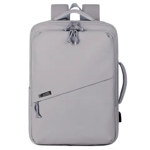 Mochila para Portátil de Negocios Tejido de Película Impermeable Gran Capacidad Bolsa de Viaje Con Puerto de Carga USB para Hombres Mujeres Daypack Profesional Casual