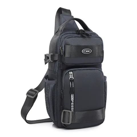 Borsa da Petto da Uomo in Tessuto Oxford di Grande Capacità Borsa Tattica Impermeabile a Tracolla Sportiva per Viaggi