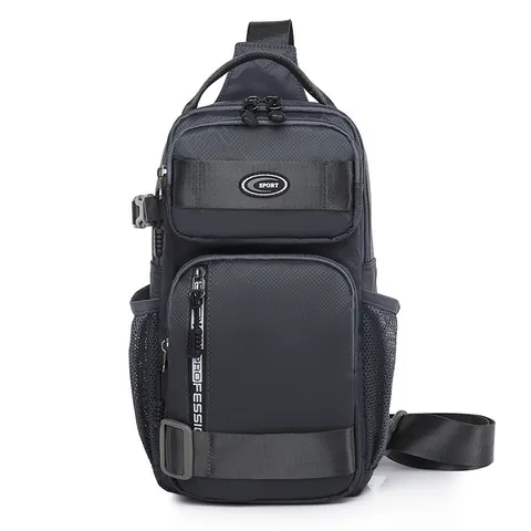 Men Sling Bag Waterproof Oxford Chest Bag Multi Functional Sport Crossbody Shoulder Bag For Travel Outdoor Casual Daypack