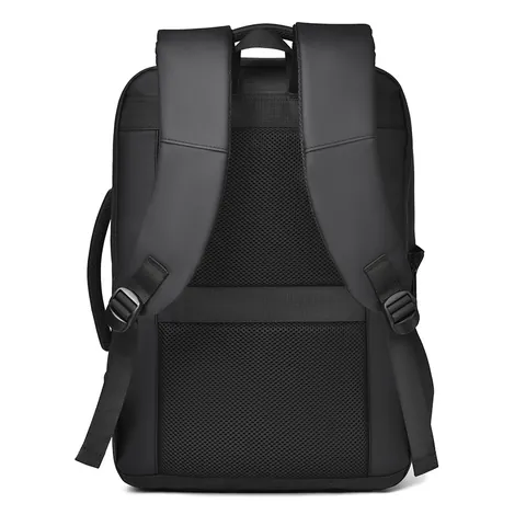 Large Capacity Business Laptop Backpack For Men Waterproof Oxford Cloth Travel Bag With USB Charging Port Luggage Strap