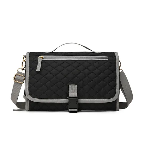Cambiador de Pañales Portátil Impermeable Plegable Con Correa de Hombro Tapete de Viaje Acolchado Bolsa de Cuidado Bebé