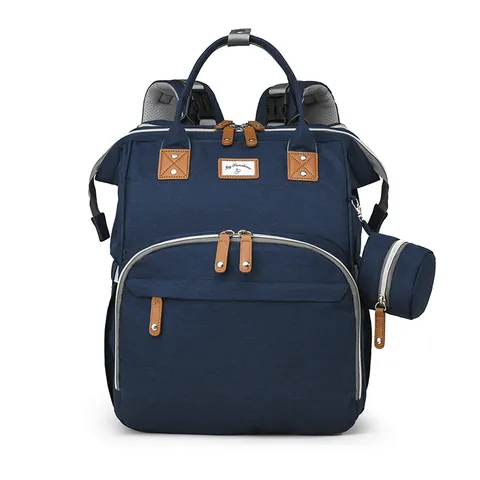 Multi-functional Large Capacity Diaper Bag Backpack For Women Waterproof Travel Nappy Bag With USB Charging Port Stroller Hooks Small Pouch