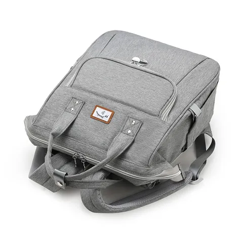 Mochila de Pañales Multifuncional de Gran Capacidad Impermeable Bolso de Viaje para Mamá y Bebé con Bolsillos Aislados