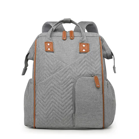 Zaino Fasciatoio Grande Capacità Multifunzionale Mommy Bag Impermeabile Trapuntata Borsa da Viaggio per Bambini Donna Zaino Moda