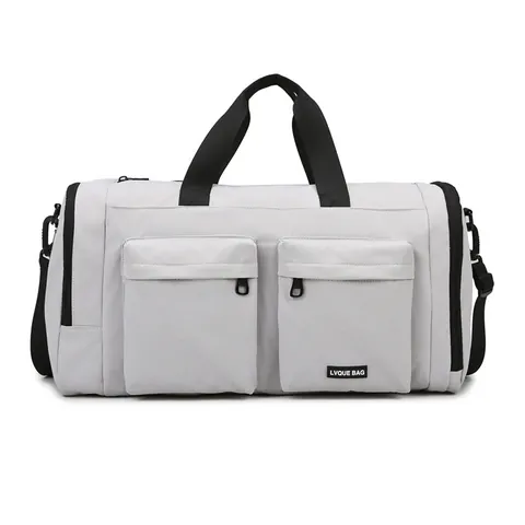 Bolsa de Viaje de Gran Capacidad de Oxford con Compartimento para Zapatos y Separación Seco-Húmedo para Fitness Yoga Mujer Hombre