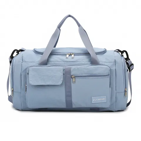 Borsa da Viaggio di Grande Capacità Impermeabile in Tessuto Oxford Borsa Sportiva Con Scomparto per Scarpe Separazione Asciutto Umido Pieghevole