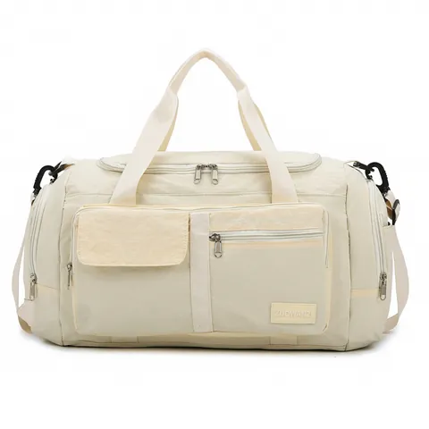 Borsa da Viaggio di Grande Capacità Impermeabile in Tessuto Oxford Borsa Sportiva Con Scomparto per Scarpe Separazione Asciutto Umido Pieghevole