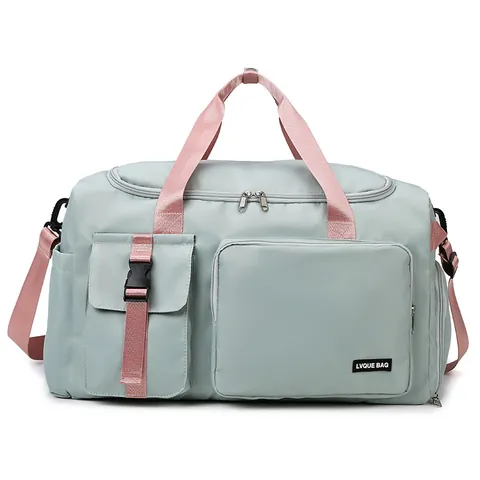 Bolso de Viaje Multifuncional de Gran Capacidad Impermeable de Tela Oxford Con Compartimento para Zapatos Bolso Gimnasio Mujer Hombre