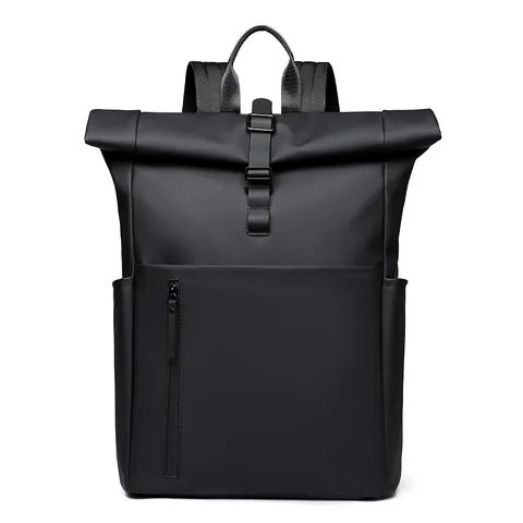 Waterproof Roll-Top Backpack Large Capacity Laptop Bag For Men Women Casual Travel School Minimalist Business Daypack