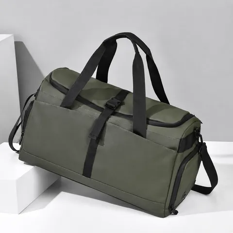 Borsa da Viaggio Uomo Grande Capacità Impermeabile Tessuto Oxford Sport Fitness Borsone Con Scomparto Scarpe Separazione Secco Umido