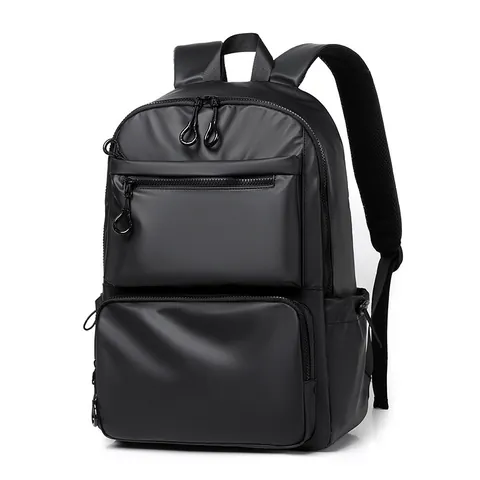 Minimalist Men Waterproof Canvas Backpack Casual Travel Bag Large Capacity Laptop Daypack Student School Bag For Business