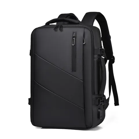 Mochila de Viaje de Negocios para Hombre Expansible Impermeable Bolsa de Laptop 16 Pulgadas Gran Capacidad Puerto USB Oficina Commuter