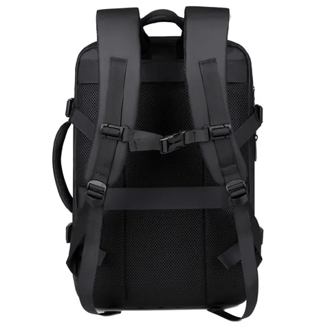 Zaino per Laptop Business da Uomo Impermeabile Tessuto Film Borsa da Viaggio Espandibile Con Porta di Ricarica USB Zaino Lavoro