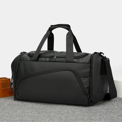 Borsa da Viaggio Uomo Grande Capacità Impermeabile in Tessuto Oxford Borsa Sportiva Con Scomparto Scarpe Indipendente Zaino da Viaggio