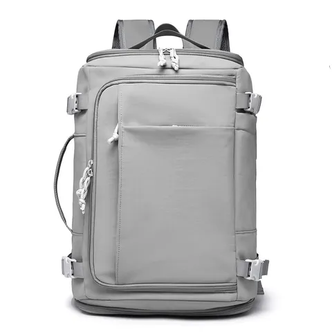Expandable Travel Backpack For Men Women Waterproof Nylon Sports Bag With Shoe Compartment Wet Dry Separation Large Capacity Laptop Backpack Casual Outdoor Daypack