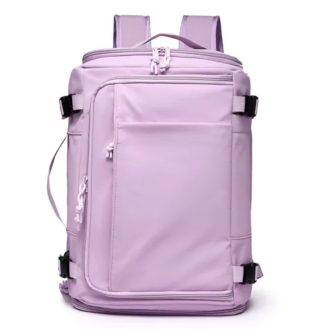 Expandable Travel Backpack Waterproof Nylon Large Capacity Bag with Shoe Compartment Laptop Pocket Men Women Business Gym Bag