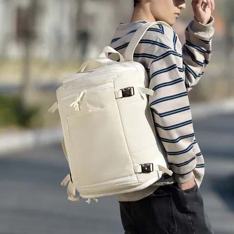 Expandable Travel Backpack For Men Women Waterproof Nylon Sports Bag With Shoe Compartment Wet Dry Separation Large Capacity Laptop Backpack Casual Outdoor Daypack