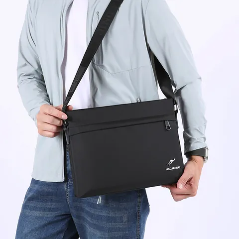 Bolso Bandolera Casual de Tela Oxford para Hombre Maletín de Negocios Impermeable para Viaje Diario