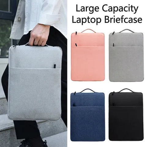Bolsa para Portátil de Tela Oxford Impermeable Funda Antigolpes Maletín Para MacBook iPad 11-16 Pulgadas Viaje Negocios Mujer Hombre