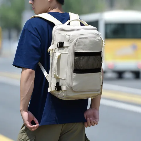 Large Capacity Business Commute Backpack Expandable Travel Bag With USB Charging Port Laptop Compartment Waterproof Oxford Cloth Daypack For Men Women