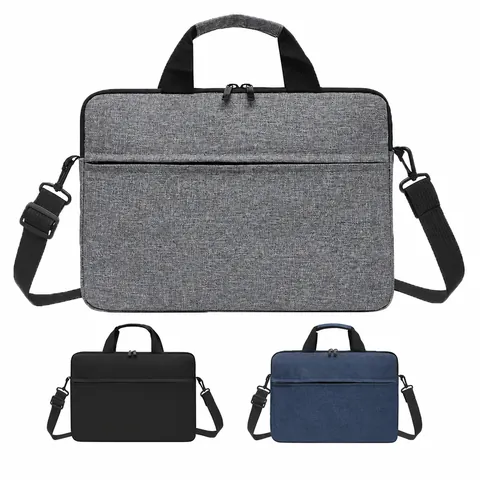 Professional Oxford Cloth Laptop Handbag With Plush Lining Waterproof Shockproof Briefcase Commuter Bag For Men Women