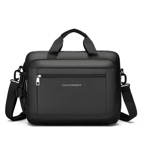 Ventiquattrore da Uomo in Pelle PU Impermeabile Grande Capacità Borsa per Laptop Minimalista Urbano Borsa a Tracolla a Mano per Ufficio Viaggi