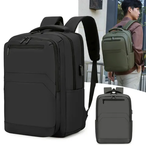 Zaino da Uomo d'Affari Impermeabile in Oxford a Grande Capacità per Viaggi e Scuola Con Porta di Ricarica USB Zaino per Laptop